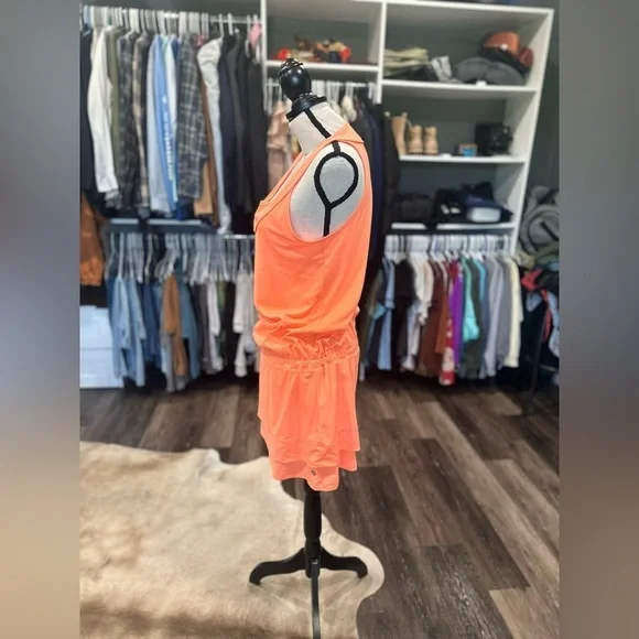 Lija Womens Athletic Dress Medium Coral NWOT Tennis Pickleball Athleisure Dress - Picture 4 of 7